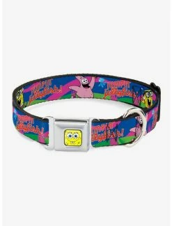 Best Sale ✔️ Spongebob Squarepants Nerd Spongebob Patrick Starfish Running Jumpin Jellyfish 🦮 Dog Collar Seatbelt Buckle ✨