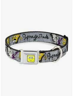 Best reviews of ⭐ Spongebob Squarepants Poses Spongeitude 🐶 Dog Collar Seatbelt Buckle 🤩