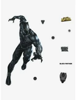 Budget 🥰 Marvel Black Panther Peel And Stick Giant Wall Decals 🎉