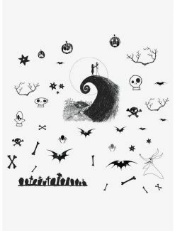 Cheap 🌟 The Nightmare Before 🎅 Christmas Jack And Sally Peel And Stick Wall Decals 🤩
