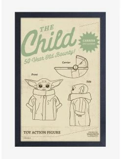 Flash Sale ❤️ Star Wars The Mandalorian The Child 50 Year Poster 🤩