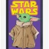 New 🤩 Star Wars The Mandalorian The Child Pose Framed Poster 👏