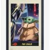Outlet ⌛ Star Wars The Mandalorian The Child Framed Poster 🎁