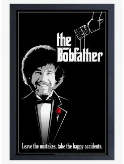 Cheapest 🥰 Bob Ross The Bobfather Framed Poster 🧨