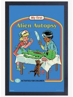 Flash Sale 😉 Alien Autopsy Framed Print By Steven Rhodes 🛒