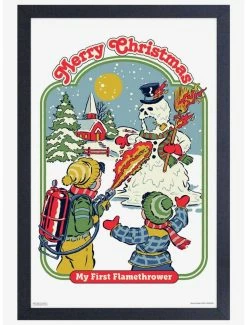 Hot Sale 😀 Merry ❄ Christmas Framed Print By Steven Rhodes ✨