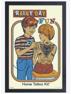 Deals 🔔 Rainy Day Fun Framed Print By Steven Rhodes ❤️