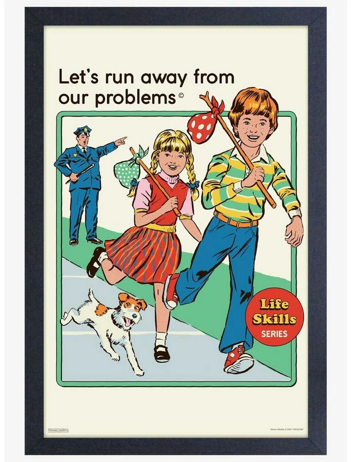 Outlet 😀 Run Away From Framed Print By Steven Rhodes 🌟 1 Outlet 😀 Run Away From Framed Print By Steven Rhodes 🌟