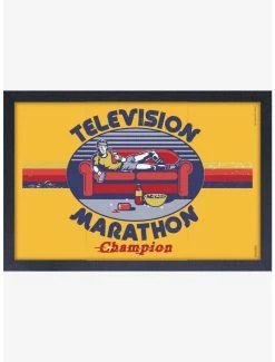Discount ✨ Television Marathon Framed Print By Steven Rhodes 😍