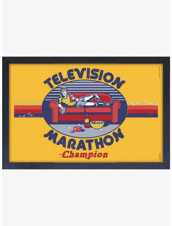 Discount โจ Television Marathon Framed Print By Steven Rhodes ๐ 1 Discount โจ Television Marathon Framed Print By Steven Rhodes ๐