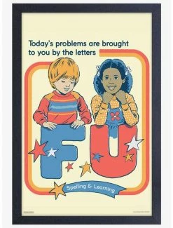 Wholesale 🌟 The Letters Framed Poster By Steven Rhodes 🧨