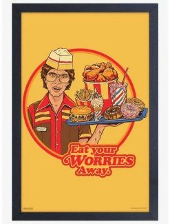 New ✔️ Worries Away Framed Print By Steven Rhodes 🧨