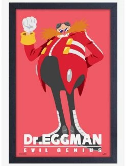 Best reviews of 😀 Sonic The Hedgehog Modern Character Eggman Framed Poster ❤️