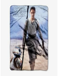 Budget 🥰 Star Wars Episode 7 The Force Awakens Rey Silk Touch Throw ⌛