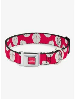Flash Sale ✔️ Disney Lilo & Stitch Bounding Lilo 👗 Dress Leaves Seatbelt Buckle 🐶 Dog Collar 🤩