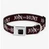 Buy 🤩 Supernatural Join the Hunt Symbols Scattered Seatbelt Buckle 🦮 Dog Collar ⌛