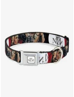 Best reviews of 😍 The Nun Sister Irene Poses Collage Seatbelt Buckle 🐕 Dog Collar 🔔