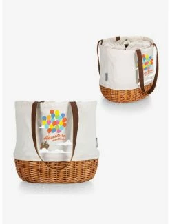 Hot Sale ❤️ Disney Pixar Up Coronado Canvas And Willow Basket Tote 🔔