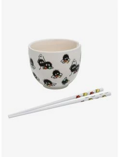 Best Sale 😍 Studio Ghibli Spirited Away Soot Sprites Ramen Bowl & Chopsticks 😉 -Furniture Outlet Store 13974682 av2