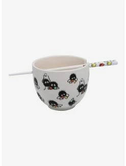 Best Sale 😍 Studio Ghibli Spirited Away Soot Sprites Ramen Bowl & Chopsticks 😉
