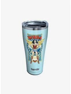 Hot Sale 🌟 DC Comics Wonder 👩 Woman Retro 30oz Stainless Steel Tumbler With Lid 🛒