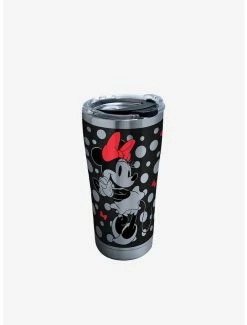 Best Sale ⌛ Disney Minnie Mouse Silver 20oz Stainless Steel Tumbler With Lid 😀