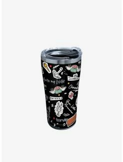 Best Sale ❤️ Friends Collage 20oz Stainless Steel Tumbler With Lid 🌟