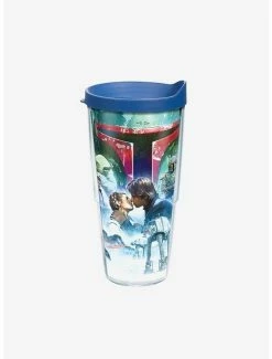 New 🛒 Star Wars 40th Empire Collage 24oz Classic Tumbler With Lid 🧨