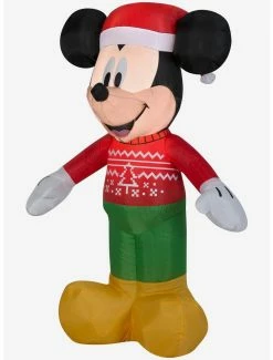 Best Pirce ✔️ Disney Mickey Mouse Mickey In Ugly Sweater Small Airblown 🥰