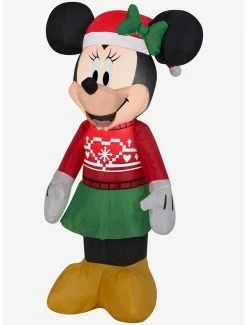 Cheapest 🔔 Disney Minnie Mouse Minnie In Ugly Sweater Small Airblown 🧨
