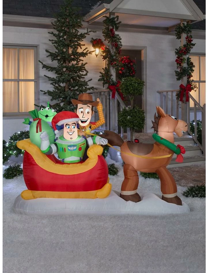 New โ Disney Pixar Toy Story Sleigh Airblown ๐ 2 New โ Disney Pixar Toy Story Sleigh Airblown ๐ - Image 2