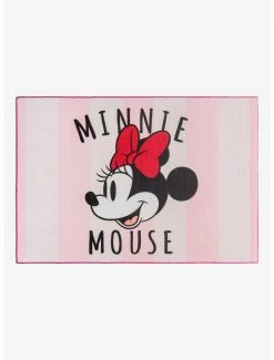 Budget 😍 Disney Minnie Mouse Stripes Rug 👏