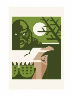 Cheapest 🔔 Universal Monsters Creature From The Black Lagoon Bold Pop Art Poster 🧨