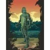 New ✨ Universal Monsters Creature From The Black Lagoon Comic Art Sunset Poster 🧨