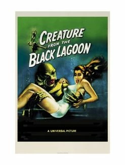 Outlet 🔔 Universal Monsters Creature From The Black Lagoon Movie Poster 😍