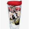Best Sale ✨ DC Comics Birds of Prey Harley Quinn 24oz Classic Tumbler With Lid 🥰