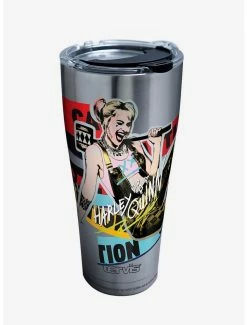 Coupon 👏 DC Comics Birds of Prey Harley Quinn 30oz Stainless Steel Tumbler With Lid 🧨