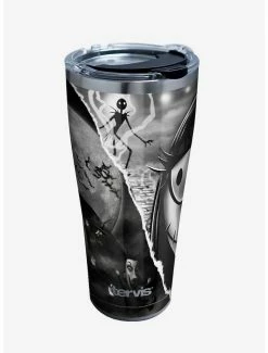 Brand new 😍 The Nightmare Before 🎄 Christmas Torn Collage 30oz Stainless Steel Tumbler With Lid 😉