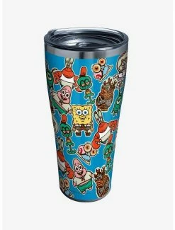 Hot Sale 🌟 Spongebob Squarepants 30oz Stainless Steel Tumbler With Lid 😍
