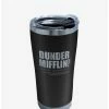 Wholesale ⭐ The Office Dunder Mifflin Etched Onyx Shadow 20oz Stainless Steel Tumbler With Lid 🔥