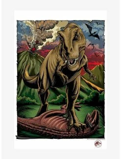 Cheap 💯 Jurassic World Volcano Attack Poster 🎁