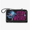 Brand new 🧨 Disney Lilo and Stitch Stay Weird Outdoor Blanket Black 🥰