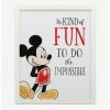 Best reviews of 🎁 Disney Mickey Mouse Do The Impossible Framed Wood Wall Decor 😍