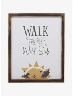 Best deal 🧨 Disney The Lion King Walk On The Wild Side Framed Wood Wall Decor ⌛