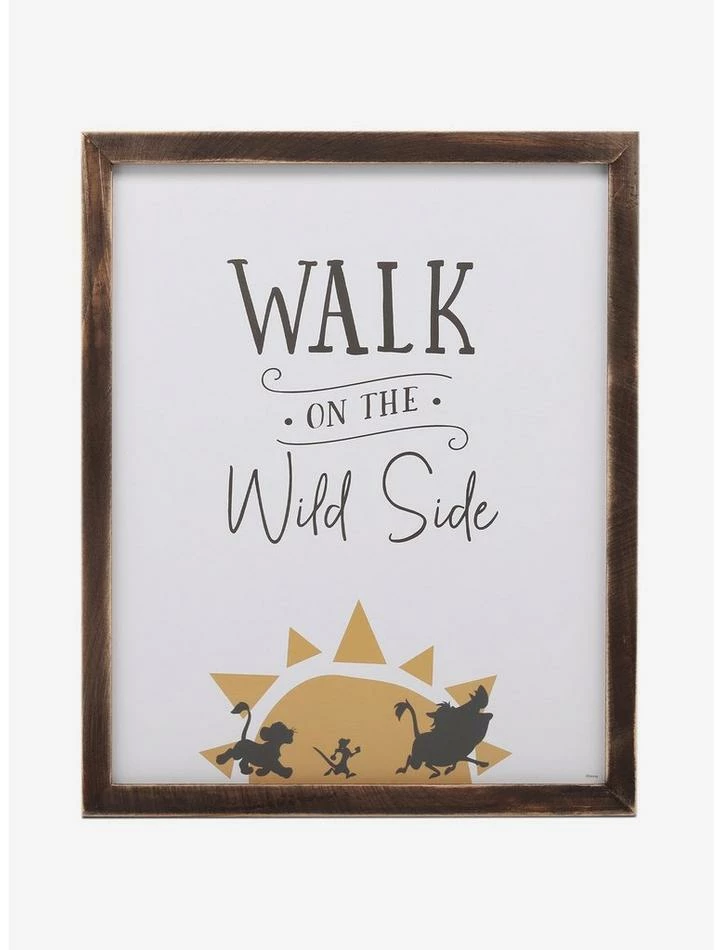 Best deal ๐งจ Disney The Lion King Walk On The Wild Side Framed Wood Wall Decor โ 1 Best deal ๐งจ Disney The Lion King Walk On The Wild Side Framed Wood Wall Decor โ