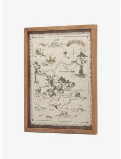 Outlet ⌛ Disney Winnie The Pooh Hundred Acre Wood Map Framed Wood Wall Decor 🤩 -Furniture Outlet Store 14677212 av1