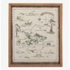 Outlet ⌛ Disney Winnie The Pooh Hundred Acre Wood Map Framed Wood Wall Decor 🤩
