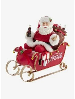 Best Sale 👍 Coke Coca-Cola Santa In Sleigh Table Piece 🎁