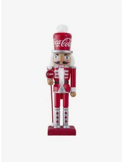 Hot Sale 🔔 Coke Coca-Cola Wooden Nutcracker Figurine 🛒
