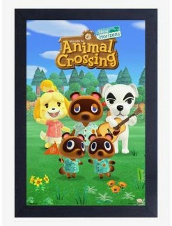 Outlet 🤩 Animal Crossing New Horizons Group Portrait Framed Poster ✔️
